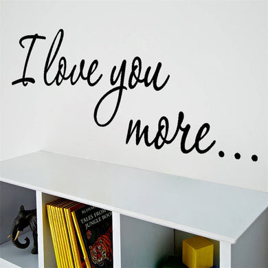 Quote Wall Sticker I Love You For Home Decoration Waterproof Removable Decals