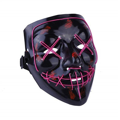 Light Up LED Mask Halloween Scary Mask Costume for Men Women Kids