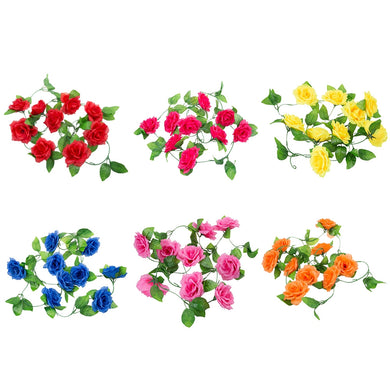 Fashionable Decoration Flowers Vine Garland Wreaths Bouquet Leaf Household Accessory