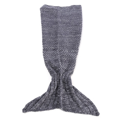 Outdoor Traveling Handmade Fish Tail Knitted Crochet Blanket