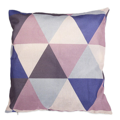 Geometric Triangle Cotton Linen Pillow Case Home Decor