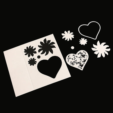 Love Heart Envelope Pattern Embossing Cutting Dies for DIY Scrapbook Album Paper Card Making