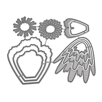 Thin Petals Flower Metal Stencil Mould DIY Carbon Steel Embossing Plate Cutting Die