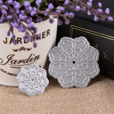 Flowers Stencil Mould Carbon Steel Embossing Plate Cutting Die for DIY 2pcs