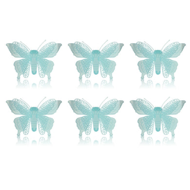 6PCS 3D Luminous Butterfly Shape Decorations Fluorescent Wall Stickers